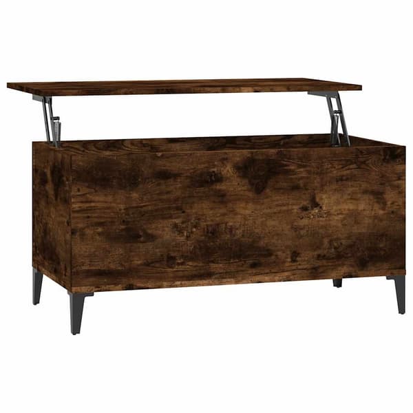 vidaXL sofabord røget eg 90x44,5x45 cm