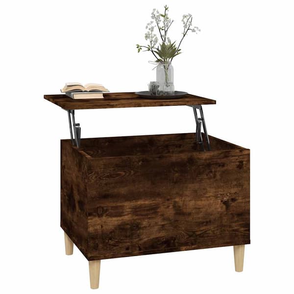 vidaXL sofabord røget eg 60x44,5x45 cm