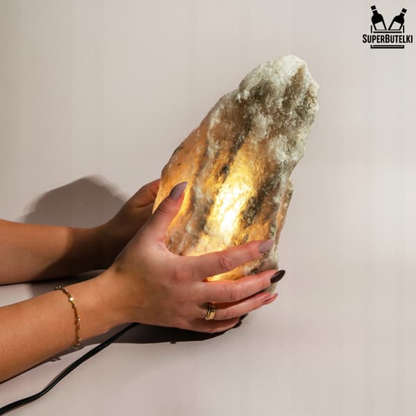 Saltlampe 3-5 kg grå - luftionisator