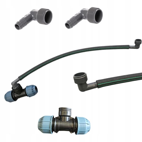 Fleksibel sprinklerforbindelse 3/4" og PE 20 T-stykke