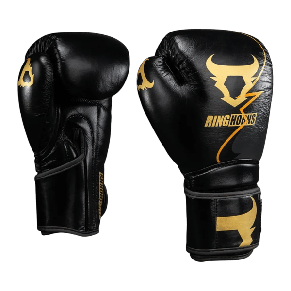 Ringhorns Charger Boksehandsker 10OZ Sort/Guld