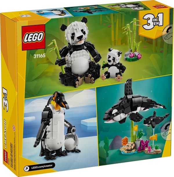 LEGO Creator 3 i 1 Vilde dyr: Pandafamilie 626 dele (31165)