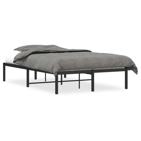 vidaXL metalsengestel sort 120x190 cm
