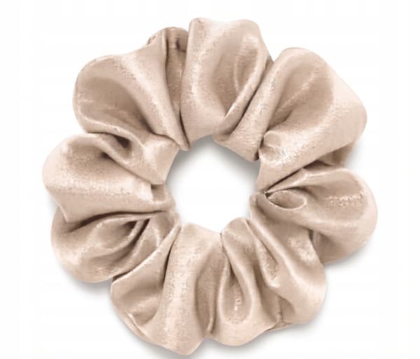 Silkeshårband mulberry 6A beige M medium premium