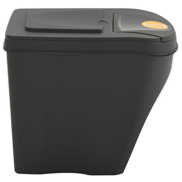vidaXL stabelbare affaldsbeholdere, 4 stk., grå, 100 l, polypropylen