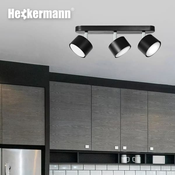 Heckermann 8795316A LED-spotlight Sort 3x hoved
