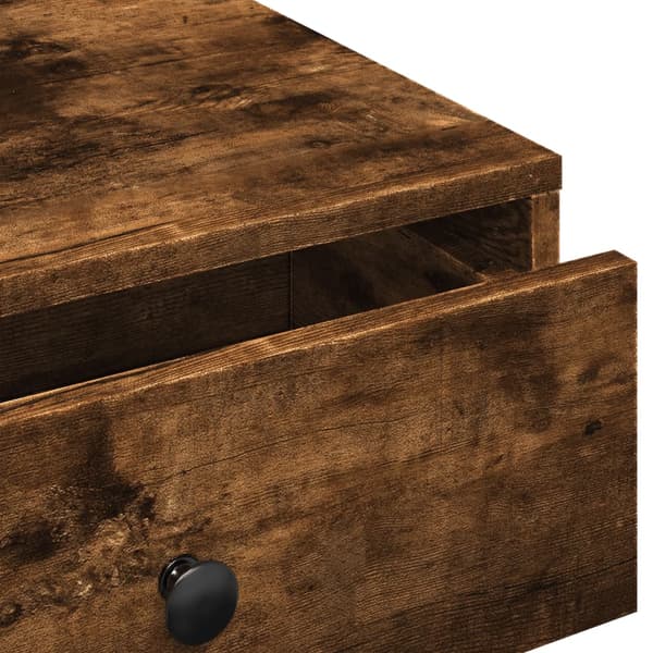 vidaXL sofabord røget eg 90x90x28 cm
