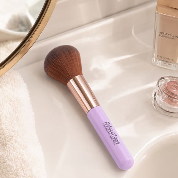 Makeupbørste til blush, bronzer, løs pudder og mineralfoundation