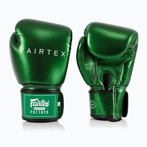 Fairtex Metallic Boxningshandskar 10OZ Gröna
