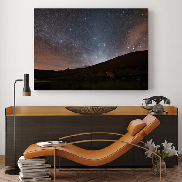 Lærredstryk Rummet Stjernehimmel 100x80
