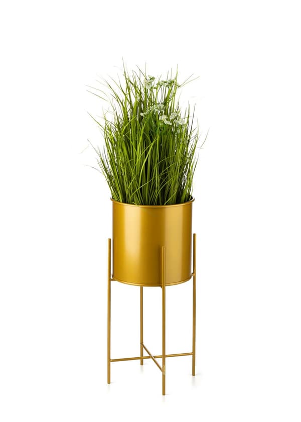 Blomsterstander med låg 55 cm guld