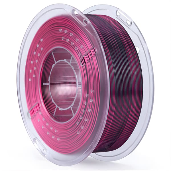 Elegoo PLA Silke Sort Rød filament 1kg