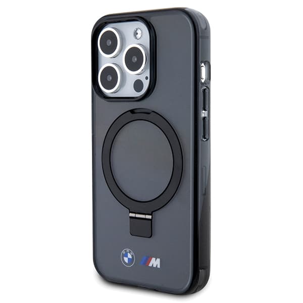 BMW Ring Stand M Collection MagSafe-etui til iPhone 15 Pro, sort