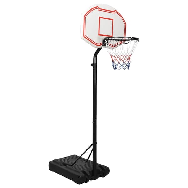 vidaXL Basketställ vit 237-307 cm polyeten
