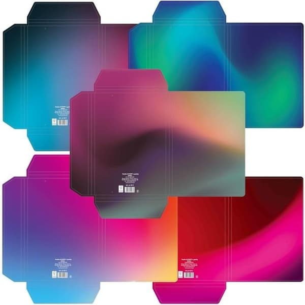 A4-mappe med elastik Soft Ombre mix (10 stk.)