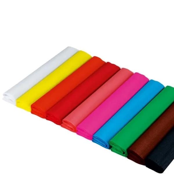 Kort silkespappersset 1 10 färger FIORELLO