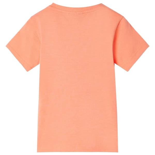 Barn-T-shirt, neonorange, 128