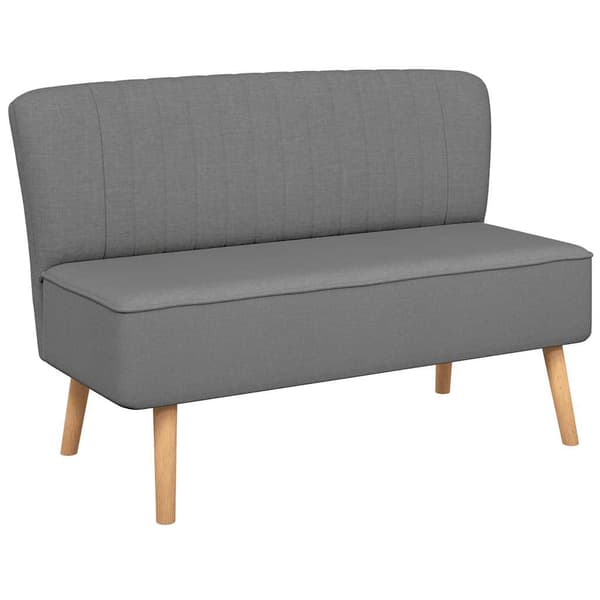 vidaXL sofa 117x55,5x77 cm lysegrønt stof