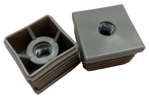 Tulppasisäke metallikierteellä M10 30x30 20 kpl harmaa