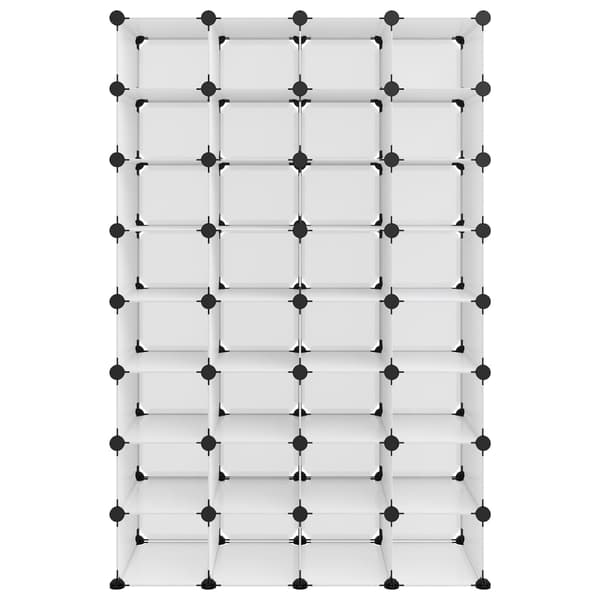 vidaXL Kenkäteline läpinäkyvä 93x36,5x140 cm PP