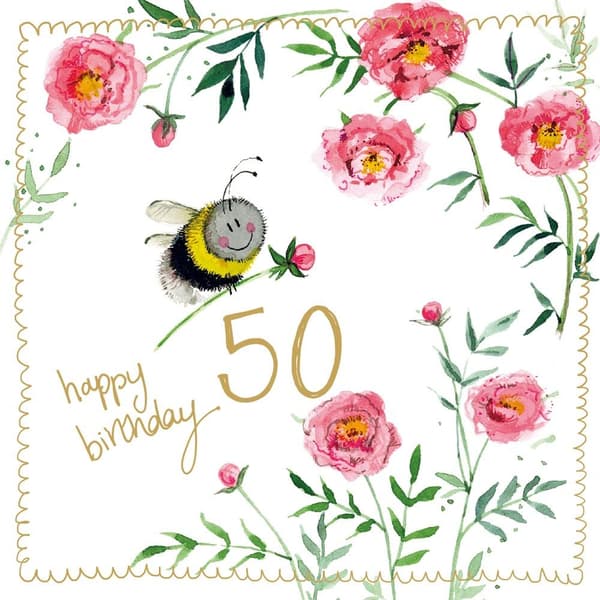 Fødselsdagskort 50 S545 Bi
