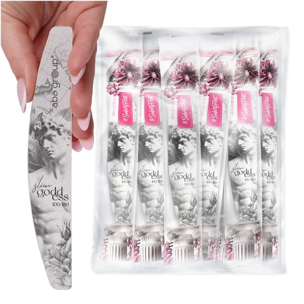 Aba Group SAFE PACKAGE HALF-MOON nagelfil 100/180 Small Line, SLIM 100 st