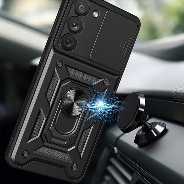 Skal till Samsung Galaxy S23 Plus SLIDE ARMOR BACK + GLAS