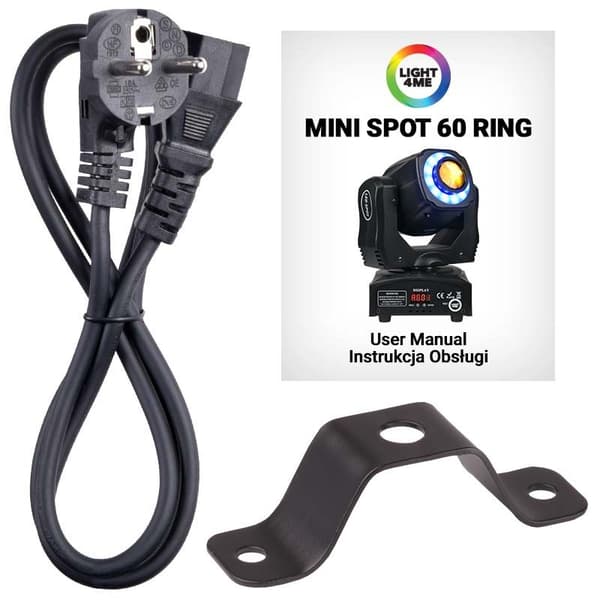 LIGHT4ME MINI SPOT 60 RING liikkuva pää LED