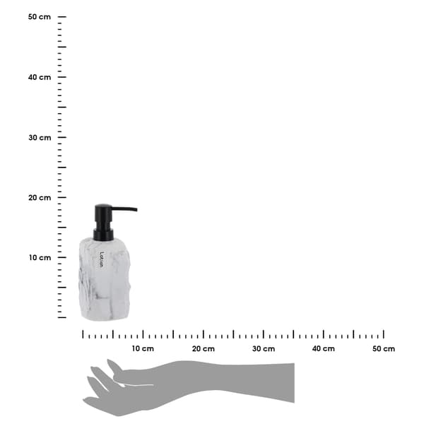 Paola tvålpump, stenmönster, marmor