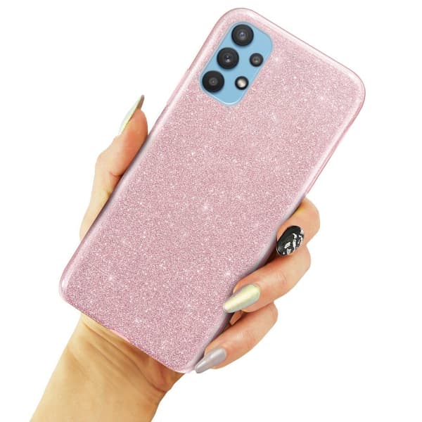 Glitteretui til Samsung Galaxy A32 5G, Lyserød