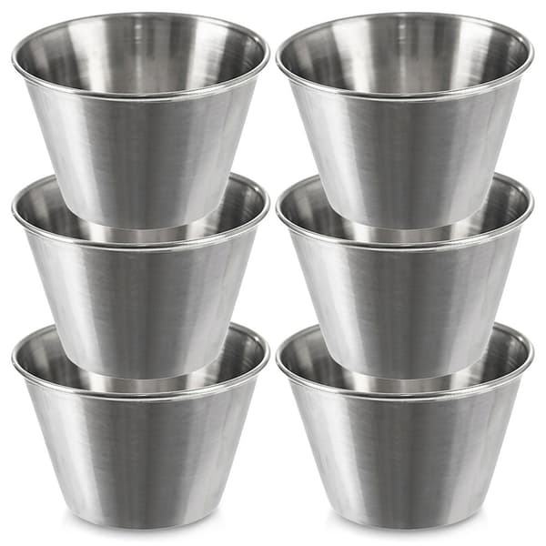 Teräsdippimalja 6 cm, 65 ml 6 kpl