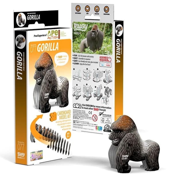 Eugy-gorilla. Ekologinen 3D-palapeli