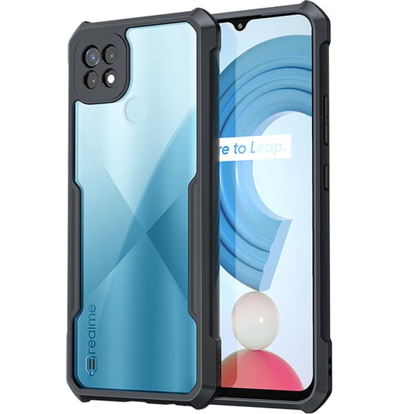 Etui til Realme C21, AntiDrop Hybrid, Sort