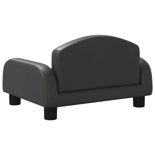 vidaXL børnesofa, sort, 50x40x30 cm, kunstlæder