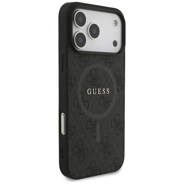 Guess 4G Ring Classic Logo MagSafe-etui til iPhone 17 Pro Max, sort