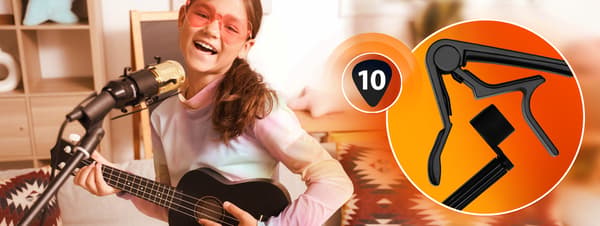 MusicMate MM-A80 UkulelePack Ukulele tilbehørssæt