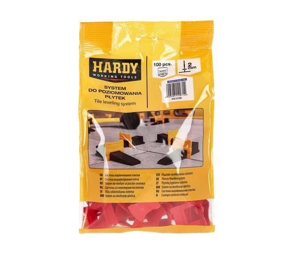 Hardy nivelleringssystemklips 2 mm 100 stk.