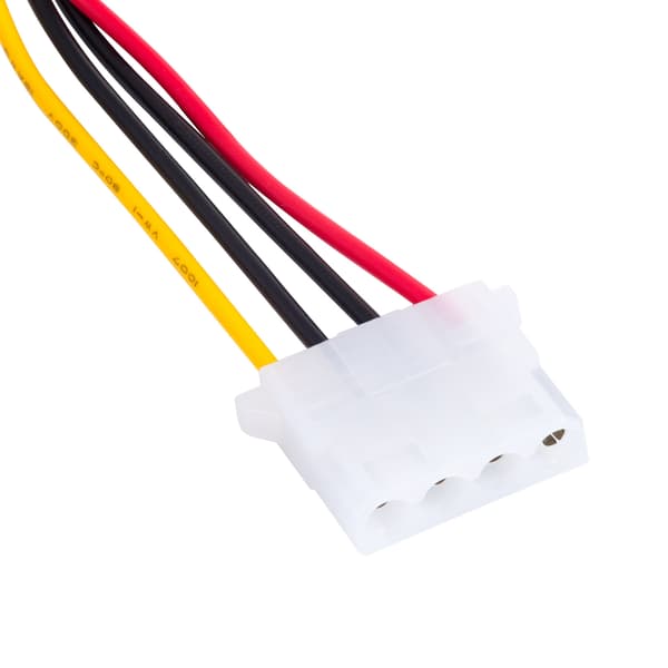 SATA Molex Akyga AK-CA-11 Kaapeli HDD SSD Uros-naaras Virtakaapeli 15cm