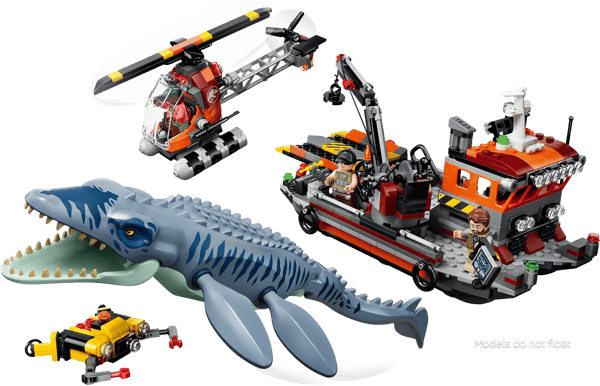 LEGO Jurassic World Mosasaur Båtattack 703 Bitar (77983)
