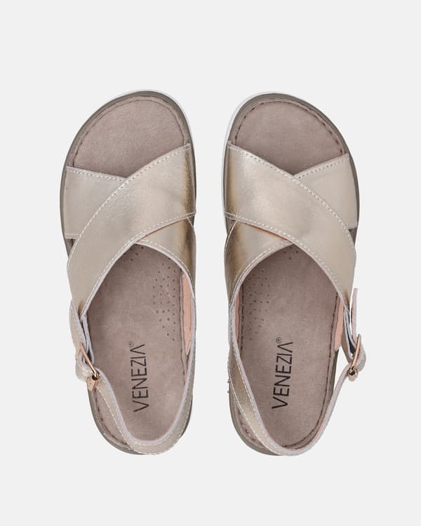 Damesandaler i guld Damesandaler i guld 36