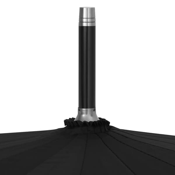 vidaXL automatisk paraply, sort, 120 cm