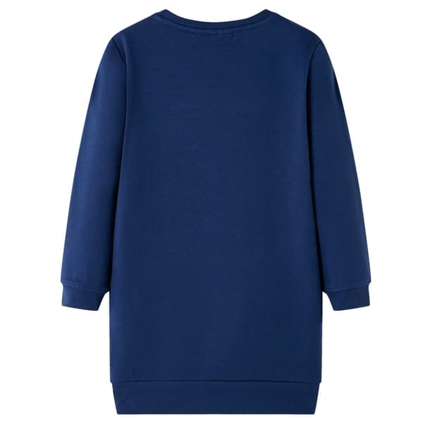 Barnklänning med sweatshirt, marinblå, 116