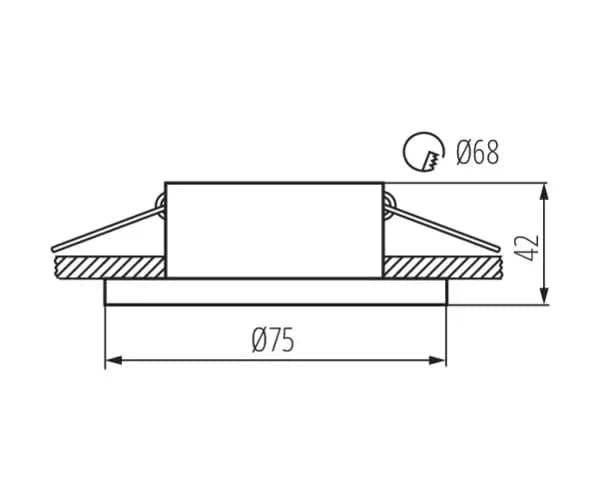 LED loftspotlight 10W GU10 SIMEN hvid sort KANLUX