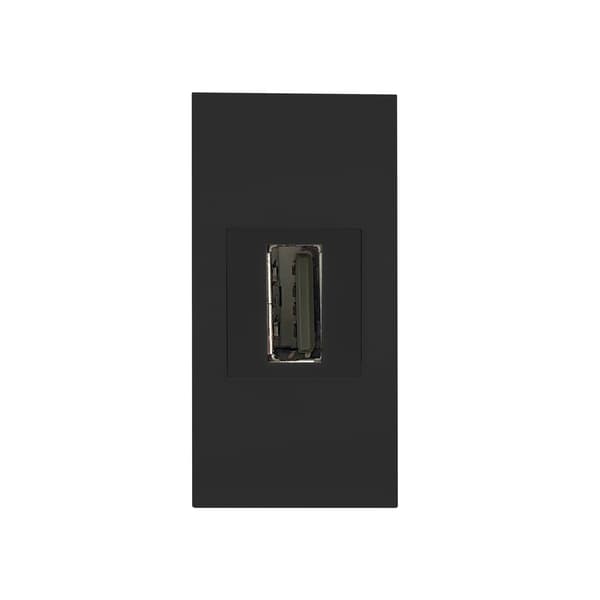 NORGEN Modulær stikkontakt 22,5x45mm USB Data 2.0