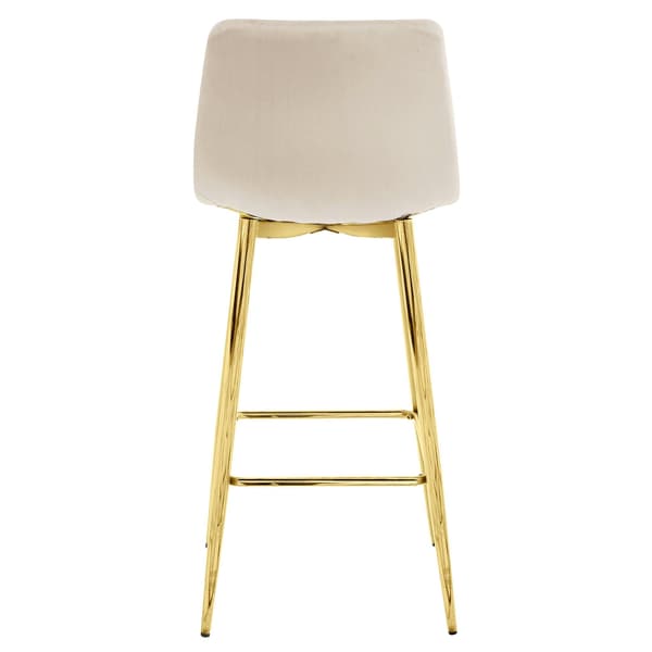 ARCETO pall - beige sammet / GYLLENE ben x 2