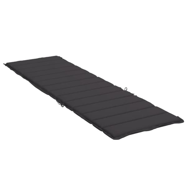 vidaXL Liggestolspude, Sort, 200x70x3 cm, Stof