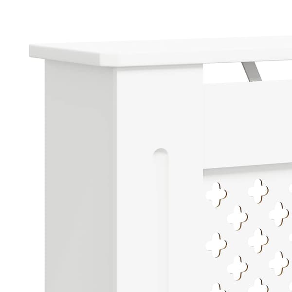 vidaXL Radiatorskydd, MDF, Vit, 78 cm