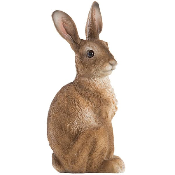 Trädgårdsfigur av en sittande hare