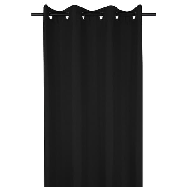 Færdigt gardin sort BEA 140x260 cm