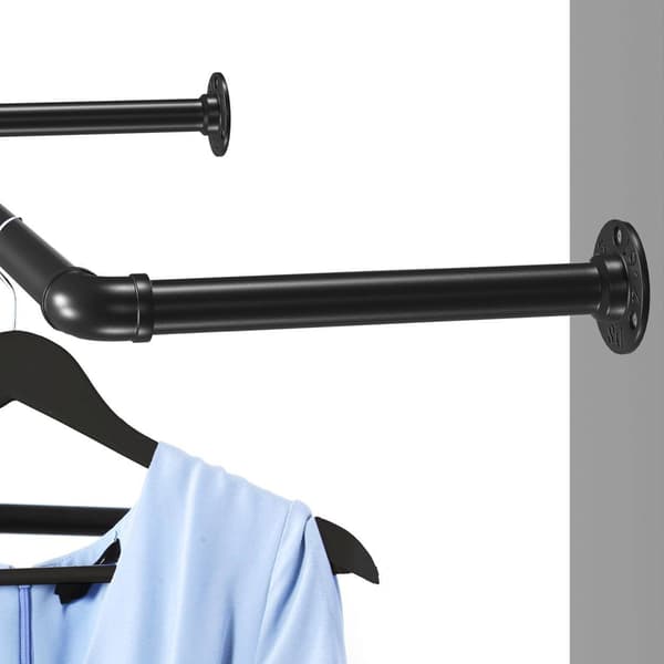 2 seinälle kiinnitettävän vaateripustimen setti